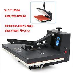16×24 Digital Clamshell Heat Press Transfer T-Shirt Sublimation Press Machine