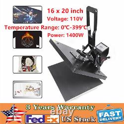 16 x 20 Heat Press Machine Clamshell Sublimation Printer for T-shirt