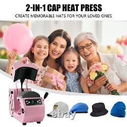 16x20 Clamshell T-Shirt Heat Press Machine + Auto Hat Cap Press Sublimation