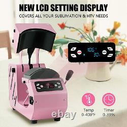 16x20 Clamshell T-Shirt Heat Press Machine + Auto Hat Cap Press Sublimation