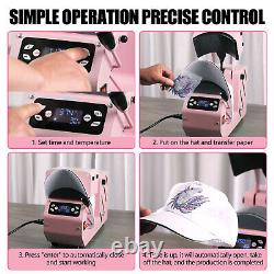 16x20 Clamshell T-Shirt Heat Press Machine + Auto Hat Cap Press Sublimation