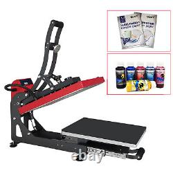 16x20 Slide Out Auto Open Heat Press Machine Clamshell Slide Out Base T-Shirt