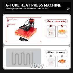 16x20 Slide Out Auto Open Heat Press Machine Clamshell Slide Out Base T-Shirt