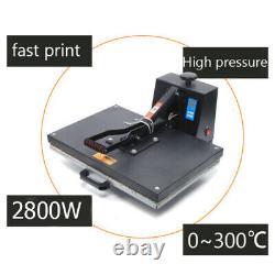 16x24 Clamshell Flat T-shirt Heat Press Machine Sublimation Transfer 110V Black