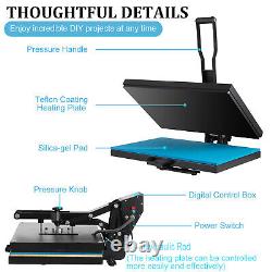 16x24 Clamshell T-Shirt Heat Press Machine+30OZ Tumbler Mug Press Sublimation