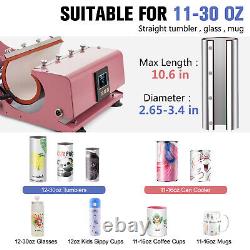 16x24 Clamshell T-Shirt Heat Press Machine+30OZ Tumbler Mug Press Sublimation