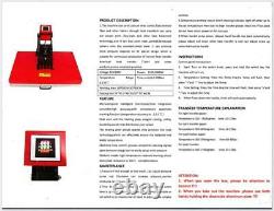 16x24 Heat Press Machine T-shirt DIY Sublimation Digital Transfer USA TRANSFERS