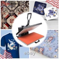 16x24 Inches Heat Press Machine 2800W Clamshell Sublimation Printer For T-shirt