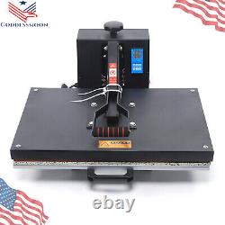 16x24 Inches Heat Press Machine 2800W Clamshell Sublimation Printer For T-shirt
