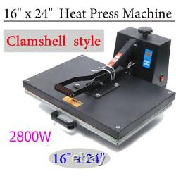 16x24 Large Size Heat Press Machine Digital T-shirt Sublimation Transfer 1800W