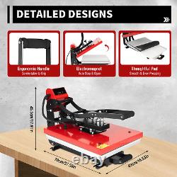 16x 20 Slide Out Auto Open Heat Press Machine T-Shirt Clamshell Slide Out Base