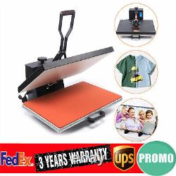 1800W Commercial Heat Press Machine 16 x 24 Digital Display For DIY T-Shirt