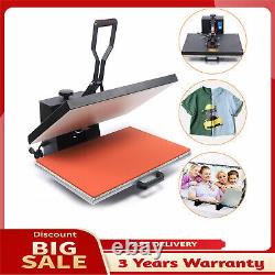 1800W Commercial Heat Press Machine 16 x 24 Digital Display For DIY T-Shirt