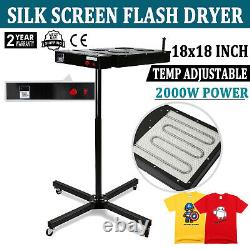 18X18 Flash Dryer Silk Screen Printing Press Equipment T-Shirt Curing Heating