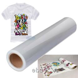 24 x 50ft / White Eco-Solvent Printable Heat Transfer PU Vinyl for Dark T-shirt