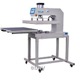 24x32 Large Format Single Station Pneumatic Heat Press Machine T-shirt Plate
