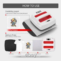 2in1 9x9'' Digital Handheld Heat Press Machine Transfer HTV Vinyl T-Shirt Print