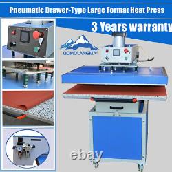 31x39 Pneumatic Drawer Type Large Format Heat Press Machine Tshirt Sublimation