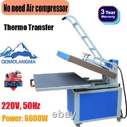 31x 39in Clamshell Sublimation Transfer T-shirt Heat Press Machine 220V 6600W