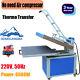 31x 39in Clamshell Sublimation Transfer T-shirt Heat Press Machine 220v 6600w