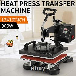 360 Degree T-Shirt Heat Press Sublimation Transfer Machine 12 x 10 Digital