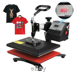 360 Degree T-Shirt Heat Press Sublimation Transfer Machine 12 x 10 Swing Away