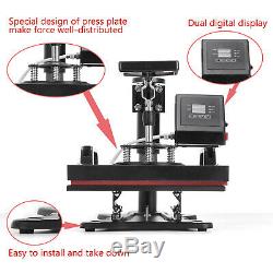 360 Degree T-Shirt Heat Press Sublimation Transfer Machine 12 x 10 Swing Away