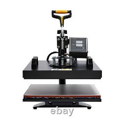 360 Swing-Away Heat Press Machine 8-in-1 T Shirt Press w 15x15in Heat Pad More