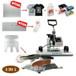 3 in 1 Heat Press Transfer Machine Sublimation T-Shirt/Canvas Shoes DIY Printing
