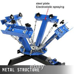 4 Color Screen Printing Press Machine Silk Screening Pressing 1 Station T-shirt