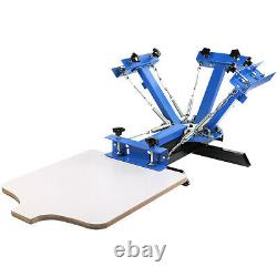 4 Color Screen Printing Press Machine Silk Screening Pressing 1 Station T-shirt