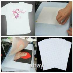 50X T-Shirt Print Iron-on Heat Press Light/Dark Fabrics Inkjet Transfer Paper