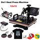 5in1 Combo Heat Press Machine 12x15 Sublimation Transfer T-shirt Mug Plate