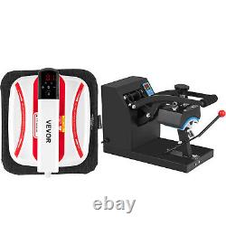 5.5x3.5 Heat Press Hat Cap + 7x8 Portable Mini Heat Press T-Shirt Transfer