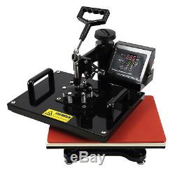 5 IN 1 15x15 Combo T-Shirt Heat Press Machine Digital Transfer Sublimation Mug