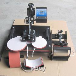 5 In 1 DIY Heat Press Machine Digital Transfer Printer for T-Shirt Mug Plate Hat