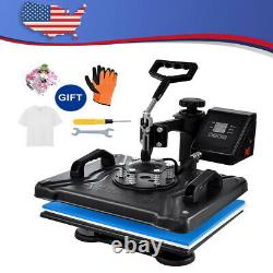 5 In 1 Heat Press Machine Digital Transfer Sublimation Plate With T-Shirt Gloves