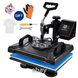 5 In 1 Heat Press Machine Digital Transfer Sublimation Plate With T-Shirt Gloves