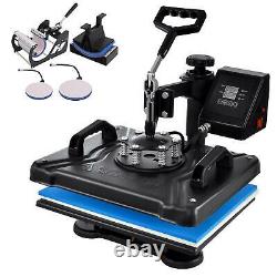 5 In 1 Heat Press Machine Digital Transfer Sublimation Plate With T-Shirt Gloves