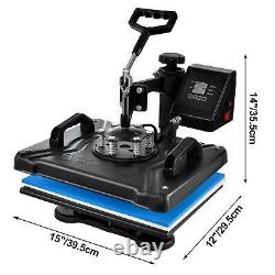 5 In 1 Heat Press Machine Digital Transfer Sublimation Plate With T-Shirt Gloves