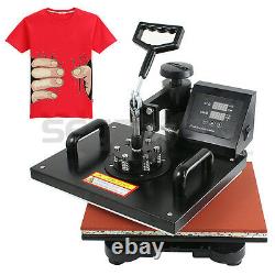 5 In 1 T-Shirt Mug/Plate Sublimation Heat Press Transfer Machine DIY Printer