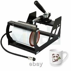 5 in 1 Combo Digital Heat Press Machine 12 X 10 Swing away Mug T-shirt Hat Plate