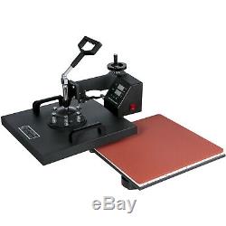 5 in 1 Combo T-Shirt Heat Press Transfer 15x15 Printing Machine Swing Away