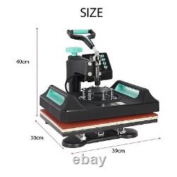 5 in 1 Digital Heat Press Machine 29 x 38cm t shirt Sublimation Printer Green