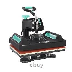 5 in 1 Digital Heat Press Machine 29 x 38cm t shirt Sublimation Printer Green