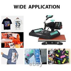 5 in 1 Digital Heat Press Machine 29 x 38cm t shirt Sublimation Printer Green