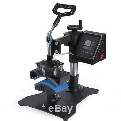 5 in 1 Heat Press Machine Digital Transfer Sublimation1215 for T-Shirt Mug Hat