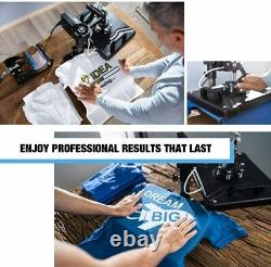 5 in 1 Heat Press Machine Digital Transfer Sublimation Plate T-Shirt Mug