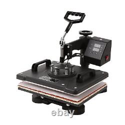 5 in 1 Heat Press Machine Digital Transfer Sublimation T-Shirt Mug Hat Cap Plate