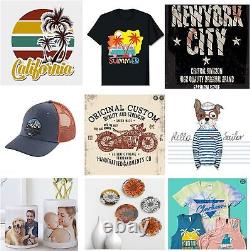 5 in 1 Heat Press Machine Digital Transfer Sublimation T-Shirt Mug Hat Cap Plate